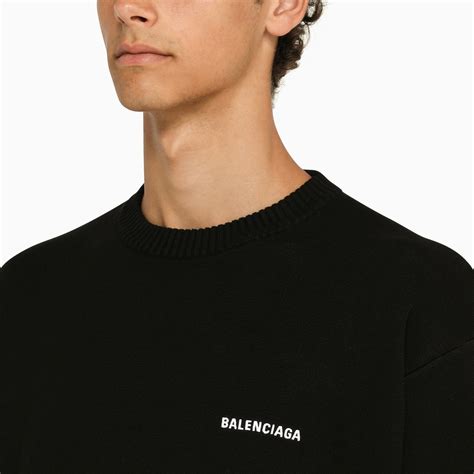 maglia balenciaga nera|Maglieria da Uomo .